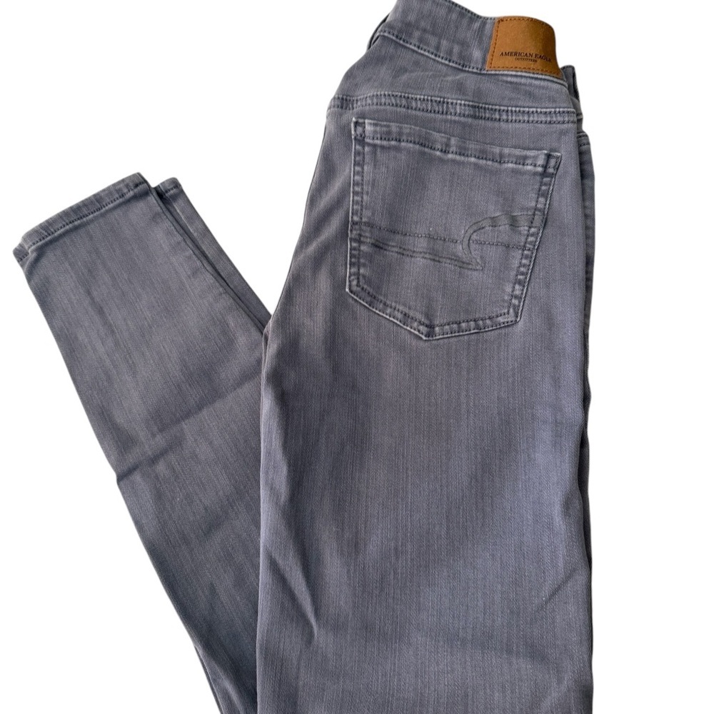 American Eagle Gray Jeggings Slim Fit. Size 0
